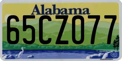 AL license plate 65CZ077