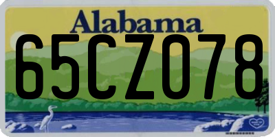 AL license plate 65CZ078