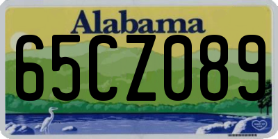 AL license plate 65CZ089