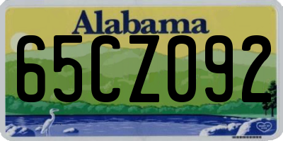 AL license plate 65CZ092