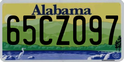 AL license plate 65CZ097