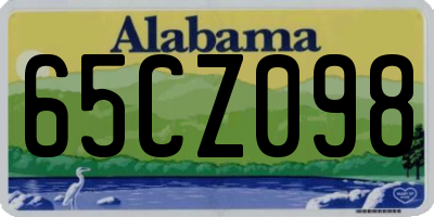 AL license plate 65CZ098