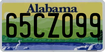AL license plate 65CZ099