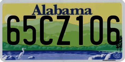 AL license plate 65CZ106