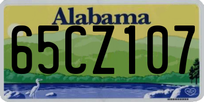 AL license plate 65CZ107