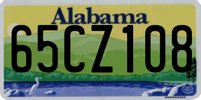 AL license plate 65CZ108