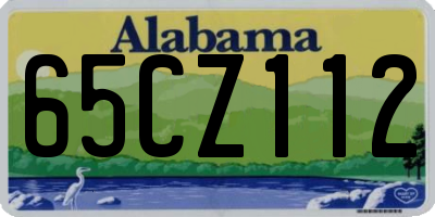 AL license plate 65CZ112