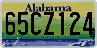 AL license plate 65CZ124
