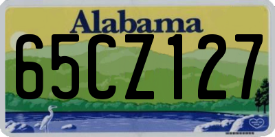 AL license plate 65CZ127