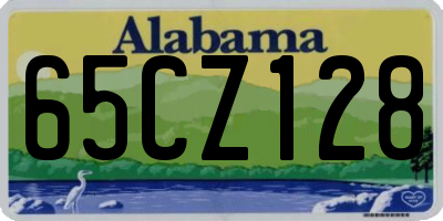 AL license plate 65CZ128