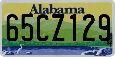 AL license plate 65CZ129