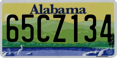 AL license plate 65CZ134