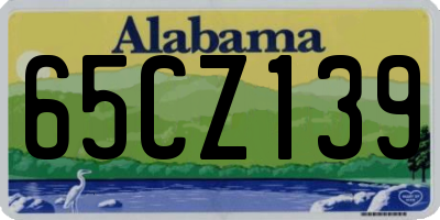 AL license plate 65CZ139