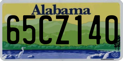 AL license plate 65CZ140