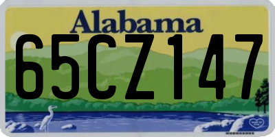 AL license plate 65CZ147