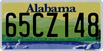 AL license plate 65CZ148