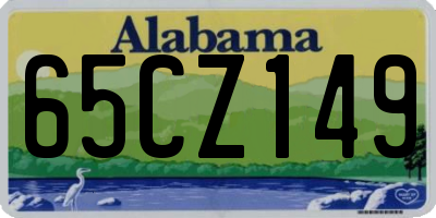 AL license plate 65CZ149