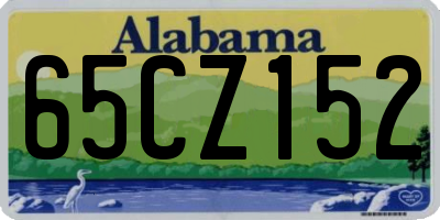 AL license plate 65CZ152