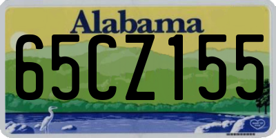 AL license plate 65CZ155