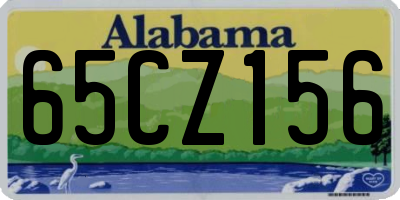 AL license plate 65CZ156