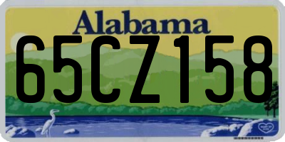 AL license plate 65CZ158