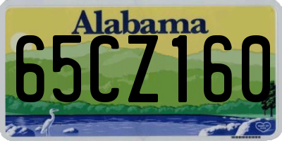 AL license plate 65CZ160