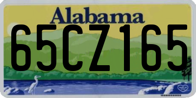 AL license plate 65CZ165
