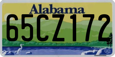 AL license plate 65CZ172