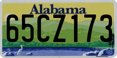 AL license plate 65CZ173