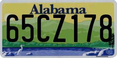 AL license plate 65CZ178