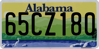 AL license plate 65CZ180