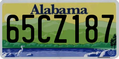 AL license plate 65CZ187