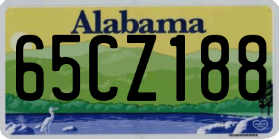 AL license plate 65CZ188