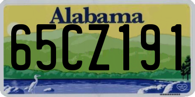AL license plate 65CZ191