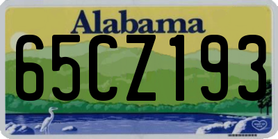AL license plate 65CZ193