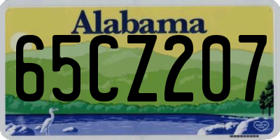 AL license plate 65CZ207