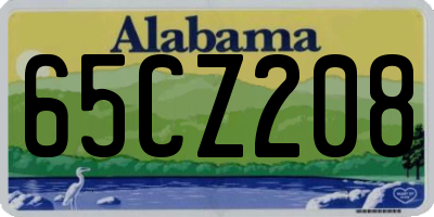 AL license plate 65CZ208