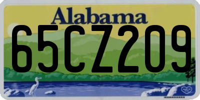 AL license plate 65CZ209