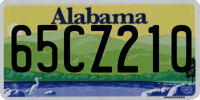 AL license plate 65CZ210
