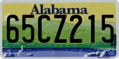 AL license plate 65CZ215