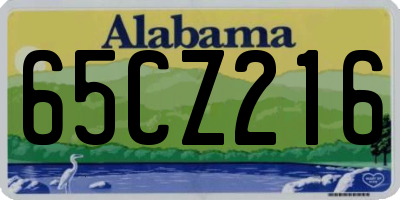 AL license plate 65CZ216