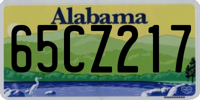AL license plate 65CZ217