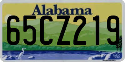 AL license plate 65CZ219