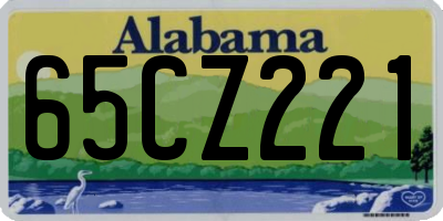 AL license plate 65CZ221