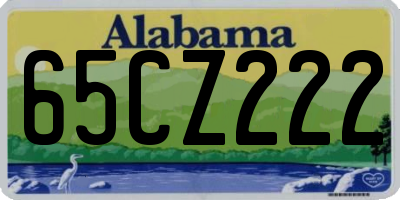 AL license plate 65CZ222