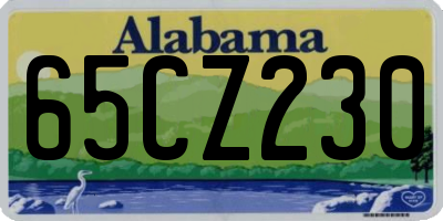 AL license plate 65CZ230