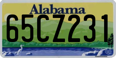 AL license plate 65CZ231