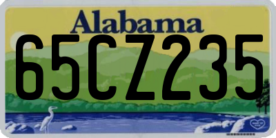 AL license plate 65CZ235