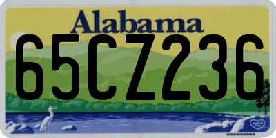 AL license plate 65CZ236