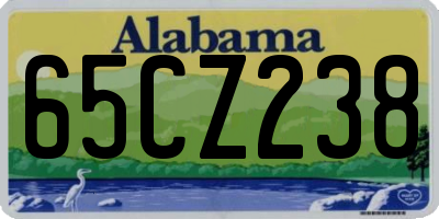 AL license plate 65CZ238